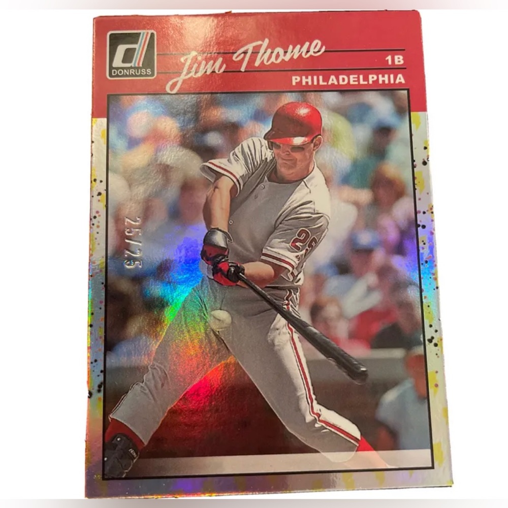 Jim Thome donruss baseball card 25/25